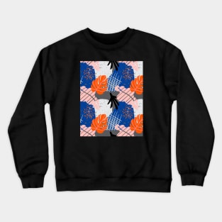 Pattern shapes bluered Crewneck Sweatshirt